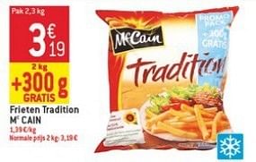 Promoties Frieten tradition m c cain - Mc Cain - Geldig van 23/01/2013 tot 29/01/2013 bij Smatch