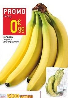 Promoties Bananen - Huismerk - Match - Geldig van 23/01/2013 tot 29/01/2013 bij Match