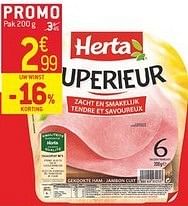 Promoties Extra ham herta - Herta - Geldig van 23/01/2013 tot 29/01/2013 bij Match
