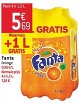 Promoties Fanta orange - Fanta - Geldig van 23/01/2013 tot 29/01/2013 bij Match