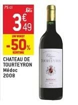 Promoties Chateau de tourteyron médoc 2008 - Rode wijnen - Geldig van 23/01/2013 tot 29/01/2013 bij Match