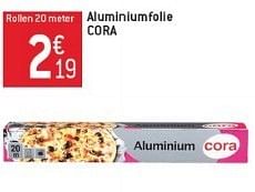 Promoties Aluminiumfolie cora - Cora - Geldig van 23/01/2013 tot 29/01/2013 bij Match