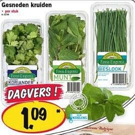Promoties Gesneden kruiden - Huismerk - Lidl - Geldig van 24/01/2013 tot 30/01/2013 bij Lidl
