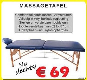 Promoties Massagetafels - Huismerk - Itek - Geldig van 24/01/2013 tot 31/01/2013 bij Itek