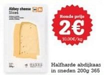 Promoties Halfharde abdijkaas in sneden - 365 - Geldig van 24/01/2013 tot 30/01/2013 bij Red Market