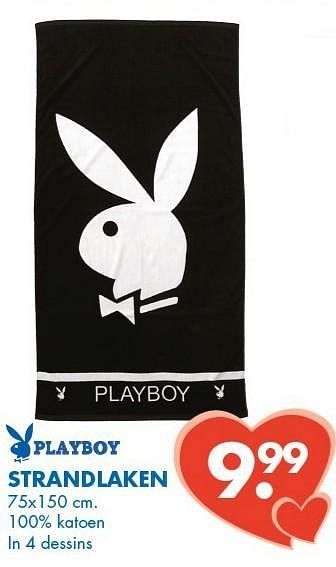 Promoties Strandlaken - Playboy - Geldig van 26/01/2013 tot 09/02/2013 bij Zeeman