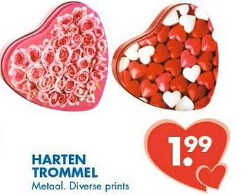 Promotions Harten trommel - Produit maison - Zeeman  - Valide de 26/01/2013 à 09/02/2013 chez Zeeman