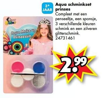 Promoties Aqua schminkset prinses - Huismerk - Bart Smit - Geldig van 26/01/2013 tot 17/02/2013 bij Bart Smit