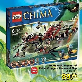 Promoties Lego legends of chima cragger`s command ship - Lego - Geldig van 26/01/2013 tot 17/02/2013 bij Bart Smit
