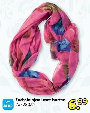Promoties Fuchsia sjaal met harten - Huismerk - Bart Smit - Geldig van 26/01/2013 tot 17/02/2013 bij Bart Smit