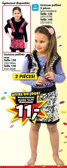 Promotions Costume pailleté 2 pièces - Produit maison - Bart Smit - Valide de 26/01/2013 à 17/02/2013 chez Bart Smit