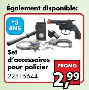 Promotions Set d`accessoires pour policier - Produit maison - Bart Smit - Valide de 26/01/2013 à 17/02/2013 chez Bart Smit