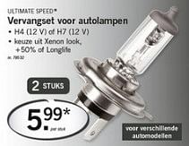 Promoties Vervangset voor autolampen - Ultimate Speed - Geldig van 28/01/2013 tot 30/01/2013 bij Lidl