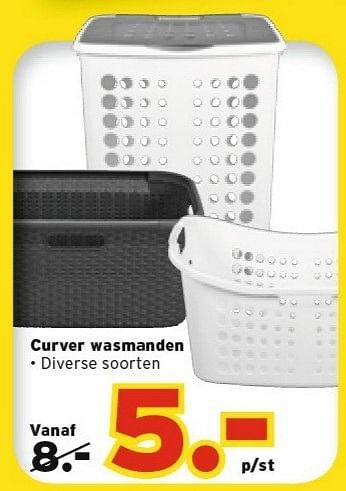 Promotions Curver wasmanden - Curver - Valide de 28/01/2013 à 10/02/2013 chez Kwantum
