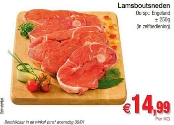Promoties Lamsboutsneden - Huismerk - Intermarche - Geldig van 29/01/2013 tot 03/02/2013 bij Intermarche