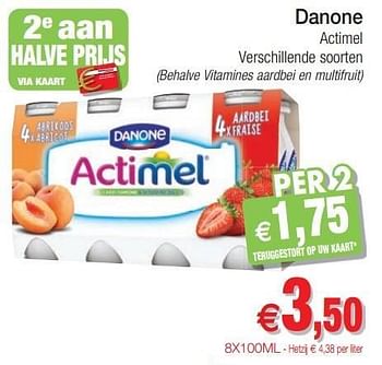 Promotions Danone actimel - Danone - Valide de 29/01/2013 à 03/02/2013 chez Intermarche