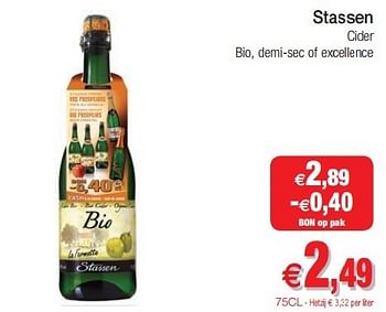 Promoties Stassen cider - STASSEN - Geldig van 29/01/2013 tot 03/02/2013 bij Intermarche