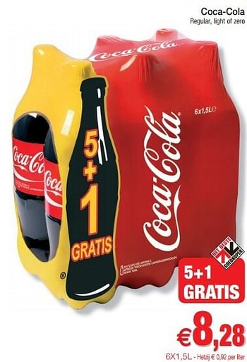 Promoties Coca-cola regular, light of zero - Coca Cola - Geldig van 29/01/2013 tot 03/02/2013 bij Intermarche