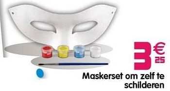 Promoties Maskerset om zelf te schilderen - Huismerk - Gifi - Geldig van 29/01/2013 tot 06/02/2013 bij Gifi