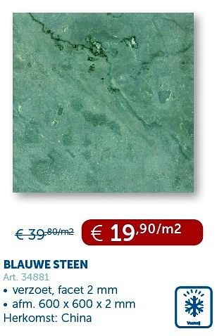 Promoties Blauwe steen - Huismerk - Zelfbouwmarkt - Geldig van 29/01/2013 tot 25/02/2013 bij Zelfbouwmarkt