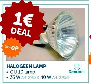 Promoties Halogeen lamp - Huismerk - Zelfbouwmarkt - Geldig van 29/01/2013 tot 25/02/2013 bij Zelfbouwmarkt