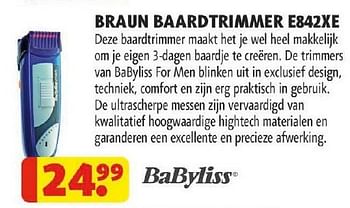 Promoties Braun baardtrimmer e842xe - Braun - Geldig van 29/01/2013 tot 10/02/2013 bij Kruidvat