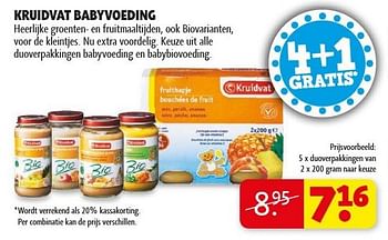 Promoties Kruidvat babyvoeding - Huismerk - Kruidvat - Geldig van 29/01/2013 tot 10/02/2013 bij Kruidvat