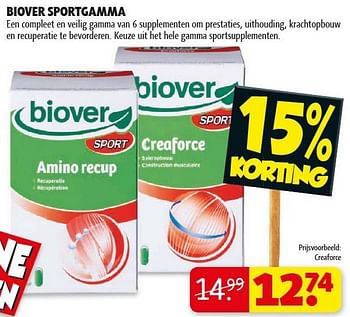 Promoties Biover sportgamma - Biover - Geldig van 29/01/2013 tot 10/02/2013 bij Kruidvat
