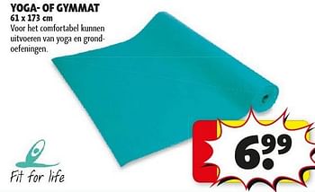 Promoties Yoga- of gymmat - Fit for Life - Geldig van 29/01/2013 tot 10/02/2013 bij Kruidvat