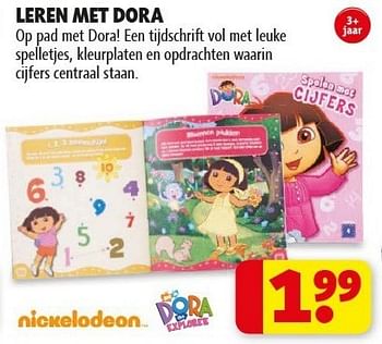 Promotions Leren met dora - Nickelodeon - Valide de 29/01/2013 à 10/02/2013 chez Kruidvat