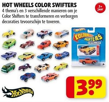 Promoties Hot wheels color swifters - Hot Wheels - Geldig van 29/01/2013 tot 10/02/2013 bij Kruidvat
