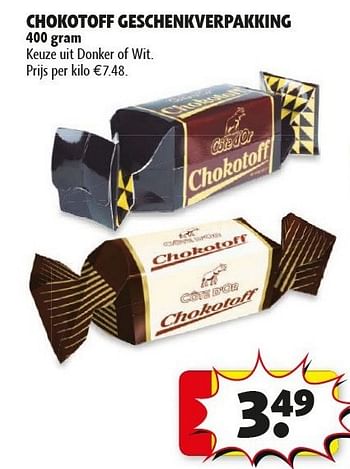 Promoties Chokotoff geschenkverpakking - Cote D'Or - Geldig van 29/01/2013 tot 10/02/2013 bij Kruidvat
