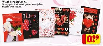 Promoties Valentijnmskaartje - Huismerk - Kruidvat - Geldig van 29/01/2013 tot 10/02/2013 bij Kruidvat