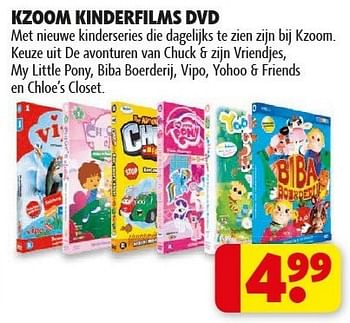 Promotions Kzoom kinderfilms dvd - Produit maison - Kruidvat - Valide de 29/01/2013 à 10/02/2013 chez Kruidvat