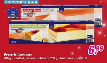 Promoties Desserts longueurs - Huismerk - Makro - Geldig van 30/01/2013 tot 12/02/2013 bij Makro