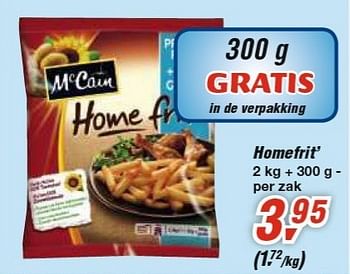 Promoties Homefrit - Mc Cain - Geldig van 30/01/2013 tot 12/02/2013 bij Makro