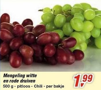 Promotions Mengeling witte en rode druiven - Produit maison - Makro - Valide de 30/01/2013 à 12/02/2013 chez Makro