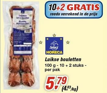 Promoties Luikse bouletten - Huismerk - Makro - Geldig van 30/01/2013 tot 12/02/2013 bij Makro