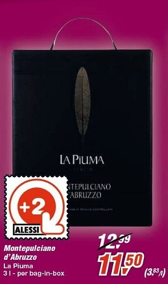 Promoties Montepulciano d`abruzzo - Rode wijnen - Geldig van 30/01/2013 tot 12/02/2013 bij Makro