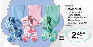 Promoties Babymaillot - Lupilu - Geldig van 31/01/2013 tot 02/02/2013 bij Lidl