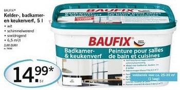 Promoties Kelder, badkamer, en keukenverf - Baufix - Geldig van 31/01/2013 tot 02/02/2013 bij Lidl