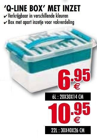 Promoties Q-line box` met inzet - Sunware - Geldig van 31/01/2013 tot 27/02/2013 bij Orga
