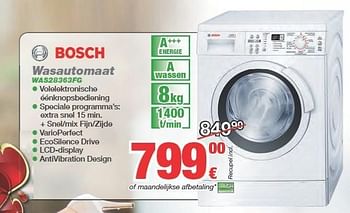 Promoties Bosch wasautomaat was28363fg - Bosch - Geldig van 01/02/2013 tot 28/02/2013 bij ElectronicPartner