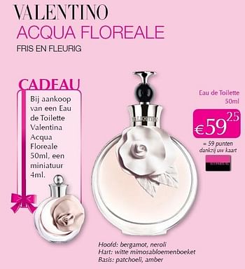 Promoties Aqua floreale - Valentino - Geldig van 01/02/2013 tot 28/02/2013 bij ICI PARIS XL
