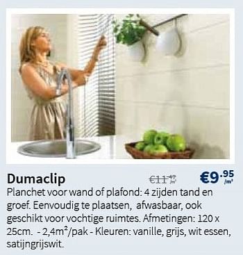 Promoties Dumaclip planchet - Dumaclip - Geldig van 01/02/2013 tot 13/02/2013 bij Cevo Market