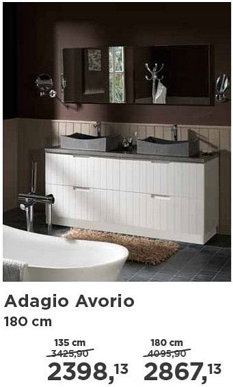 Promoties Adagio avorio - Balmani - Geldig van 01/02/2013 tot 23/02/2013 bij X2O