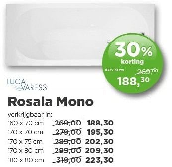 Promoties Rosala mono - Luca varess - Geldig van 01/02/2013 tot 23/02/2013 bij X2O