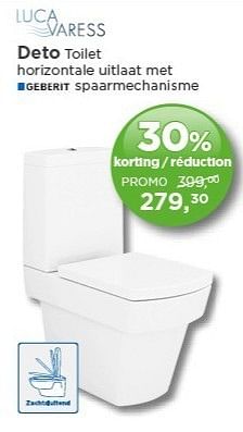 Promoties Deto toilet - Luca varess - Geldig van 01/02/2013 tot 23/02/2013 bij X2O
