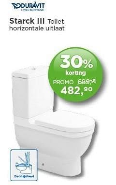 Promoties Starck iii toilet - Duravit - Geldig van 01/02/2013 tot 23/02/2013 bij X2O