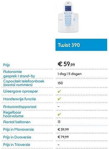 Promoties Twist 390 - Belgacom - Geldig van 01/02/2013 tot 28/02/2013 bij Belgacom